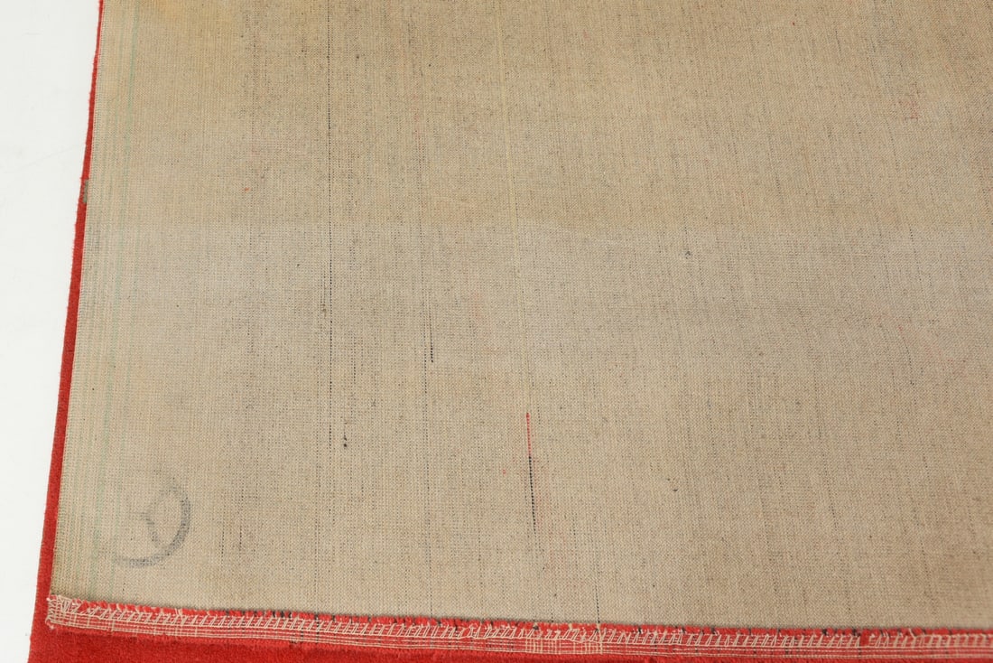 German Wool Rug with Graphic Design, 1950s - 12