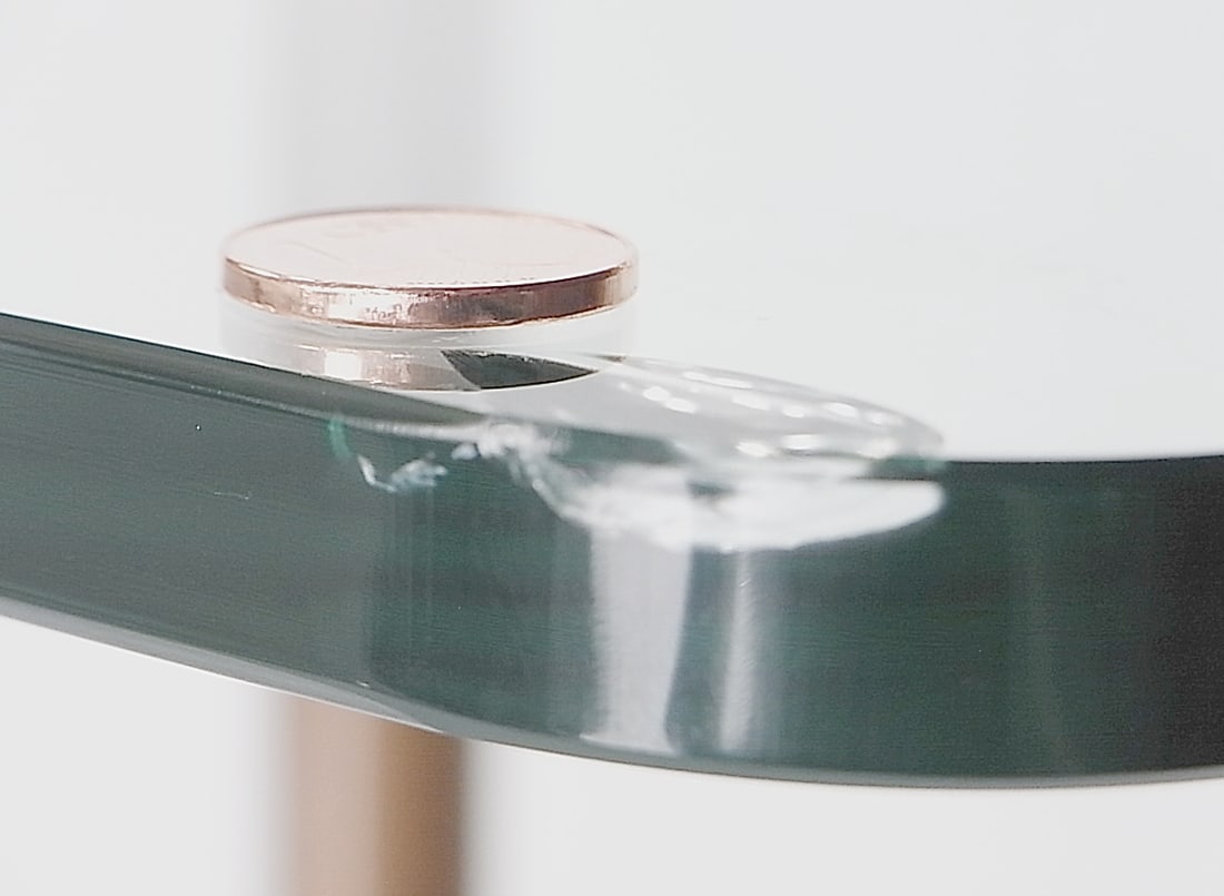 Glass & Brass Side Tables, 1960s, Set of 2 - 10