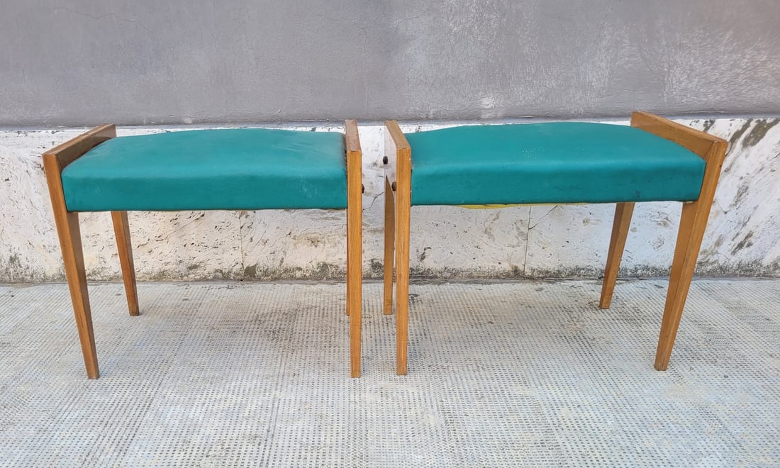Stools in the style of Ico Parisi, 1950s, Set of 2 - 2