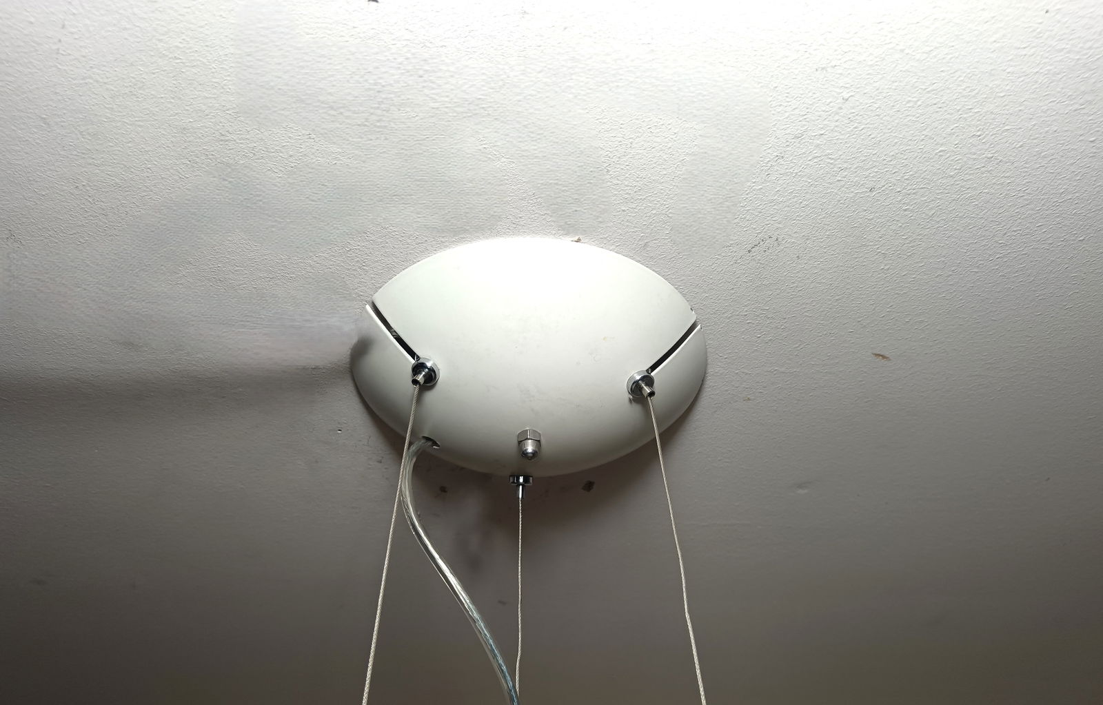 Large Pendant Light in Murano Opaline Glass, 1990s - 8