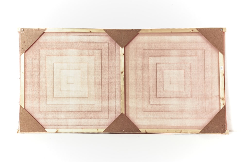 Large Square Cotton Velvet Wall Decor from Mira - 5