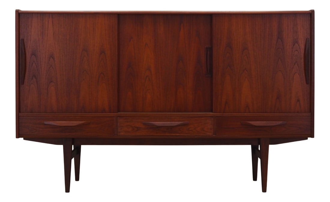Danish Teak Highboard from ES Møbler, 1970s (1 of 17)