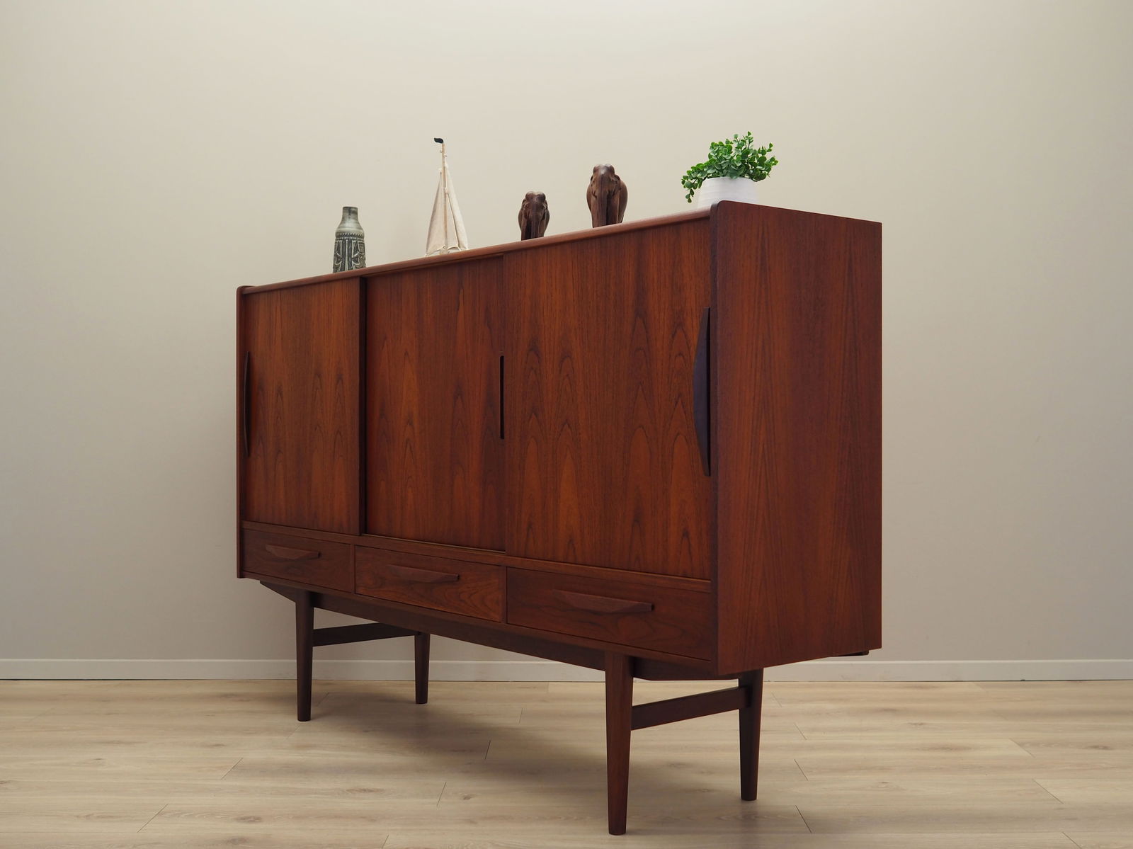 Danish Teak Highboard from ES Møbler, 1970s - 6