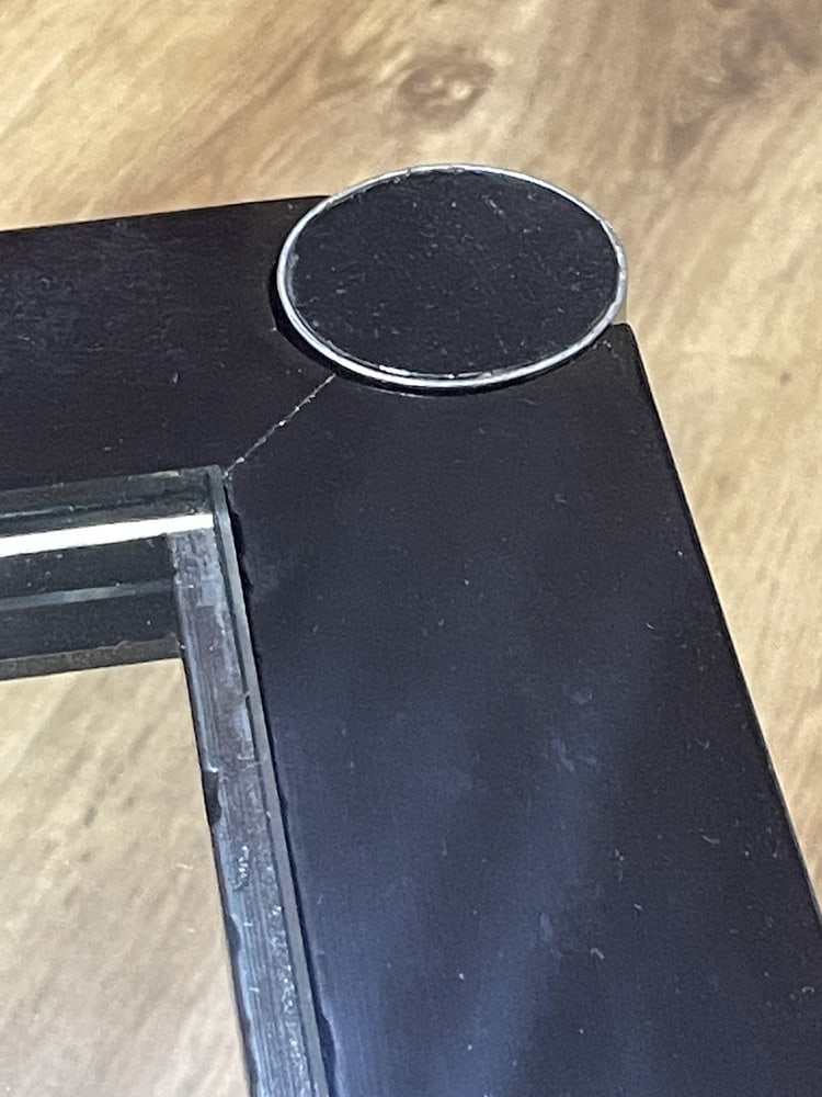 Vintage Glass & Metal Coffee Table, 1930s - 13