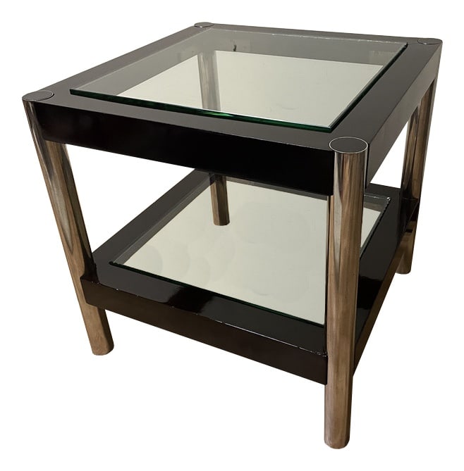 Vintage Glass & Metal Coffee Table, 1930s (1 of 15)