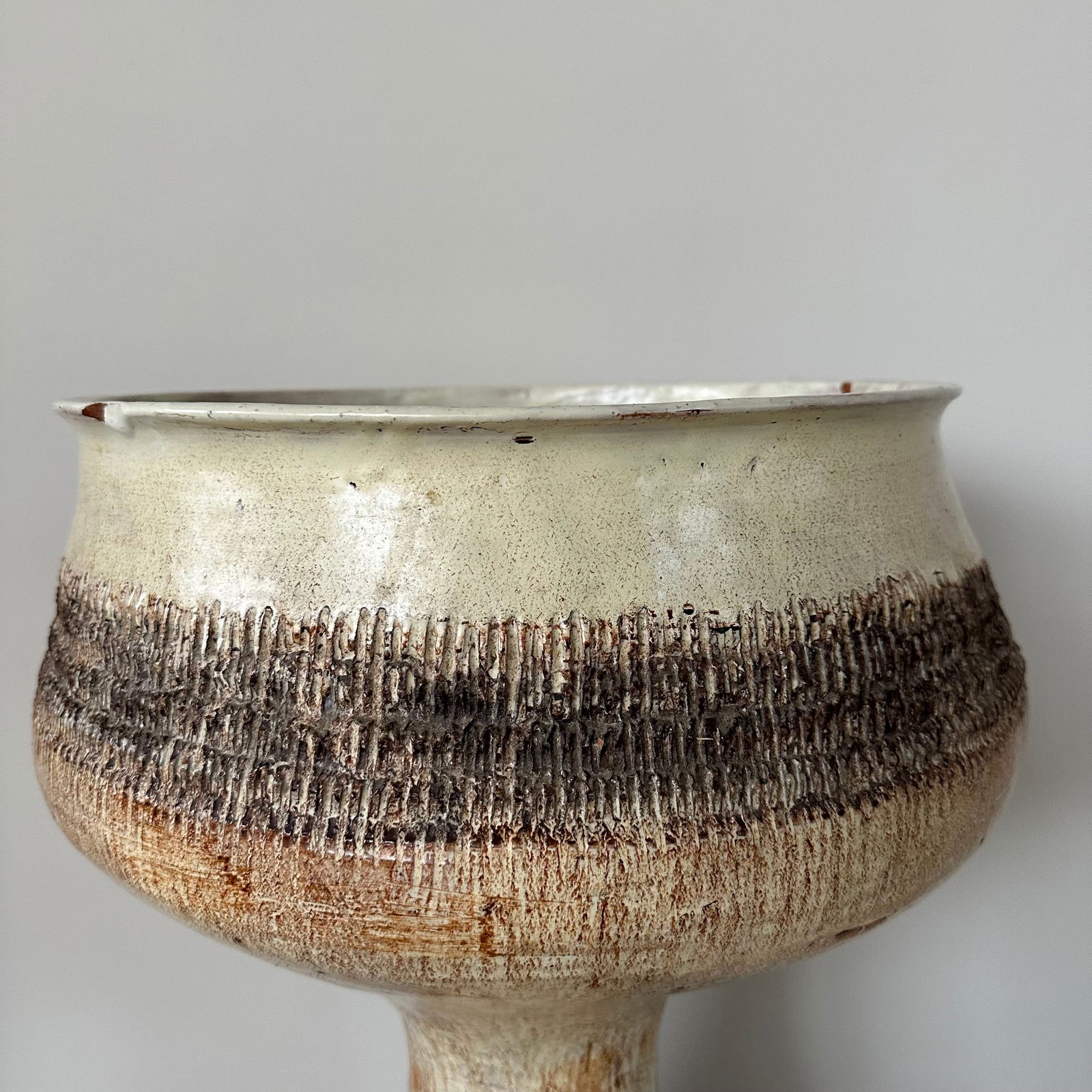 Vintage Ceramic Flowerpot by Magda Szemlér, 1970s - 3