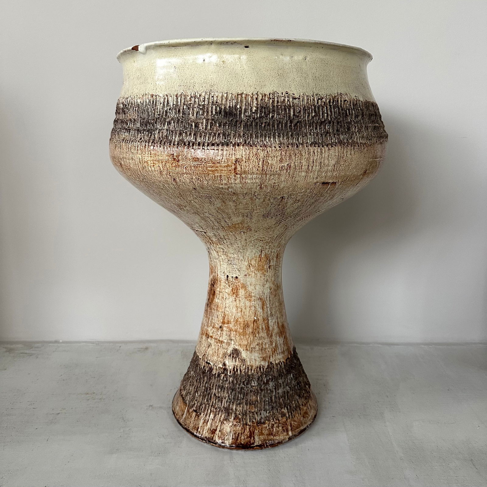 Vintage Ceramic Flowerpot by Magda Szemlér, 1970s - 6