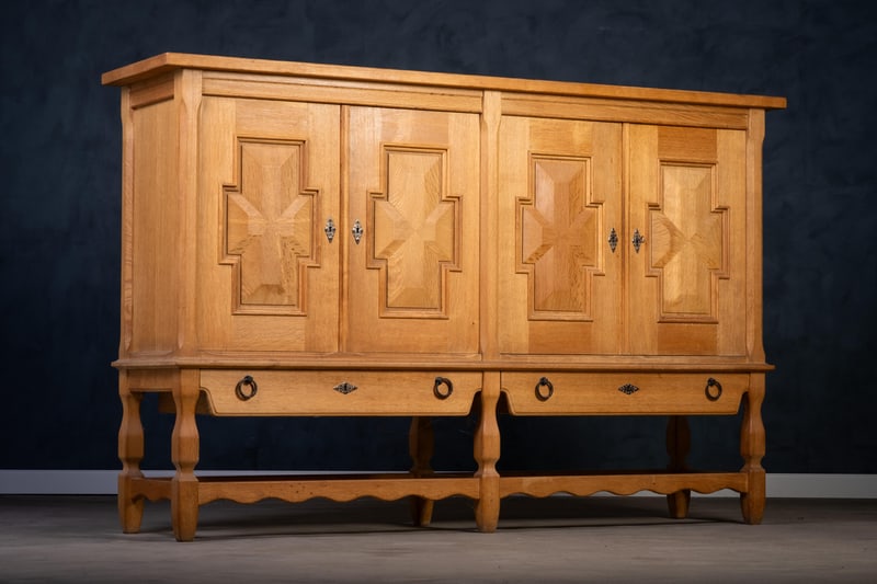 Oak Sideboard by Henning Kjærnulf for Eg Møbler - 3