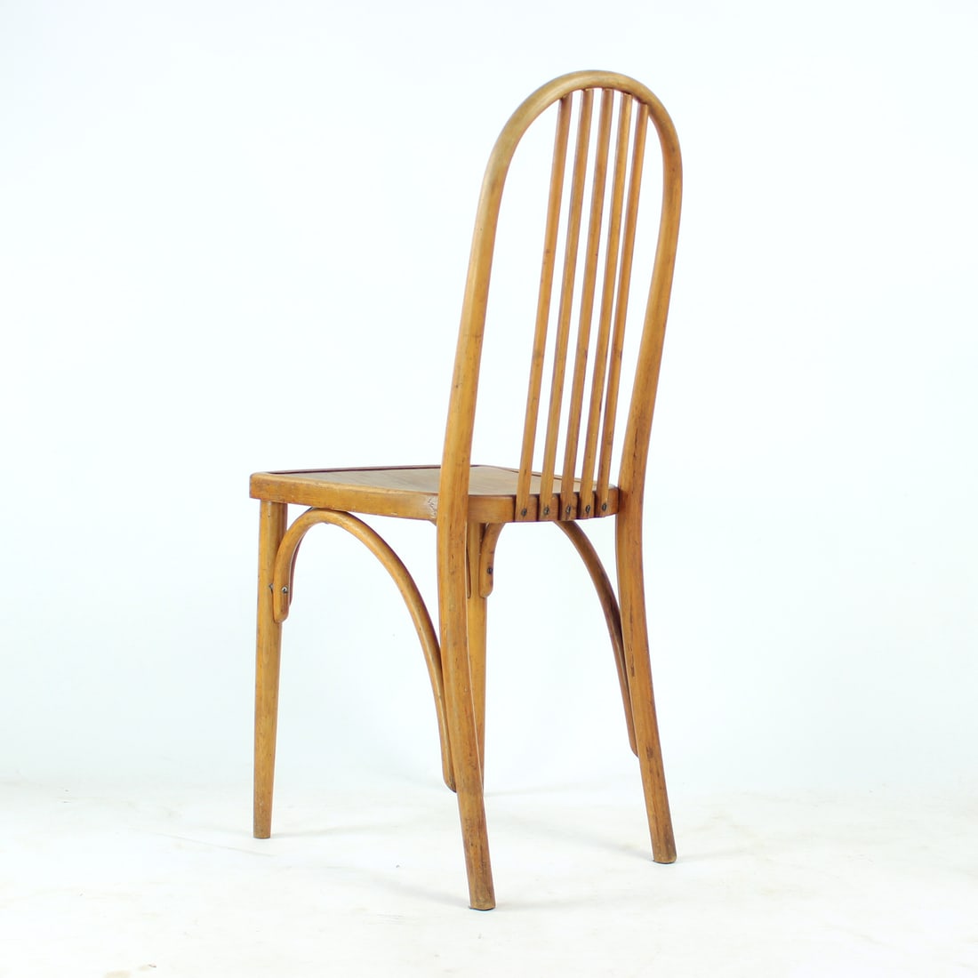 Oak Bentwood Chair by Michael Thonet, 1920s - 13
