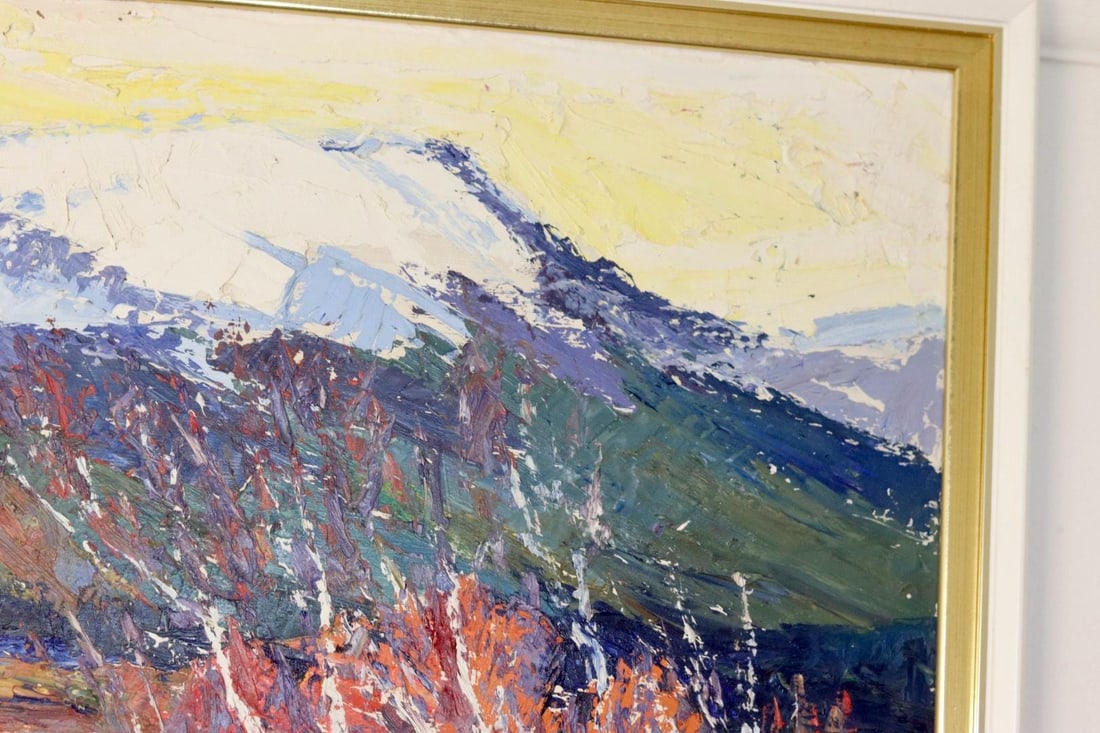 Birger Welander, Mountain Landscape, Oil on Board - 2