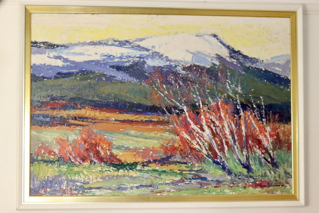 Birger Welander, Mountain Landscape, Oil on Board - 8