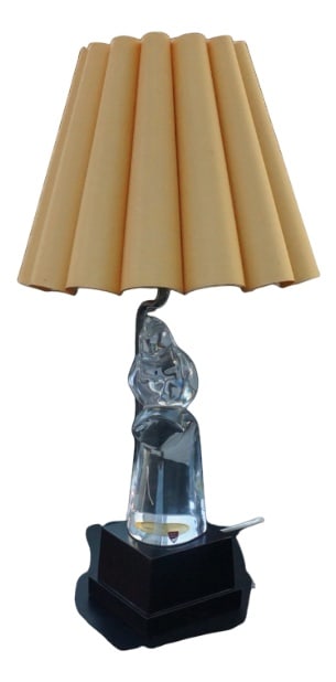 Table Lamp by Olle Alberius for Orrefors: Country of Manufacture: Sweden Design Period: 1960 to 1969 Production Period: Unknown Restoration and Damage Details: Light wear consistent with age and use Detailed Condition: Very Good — This