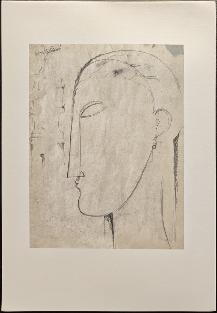 A. Modigliani, Testa di Cariatide, Lithograph - 2