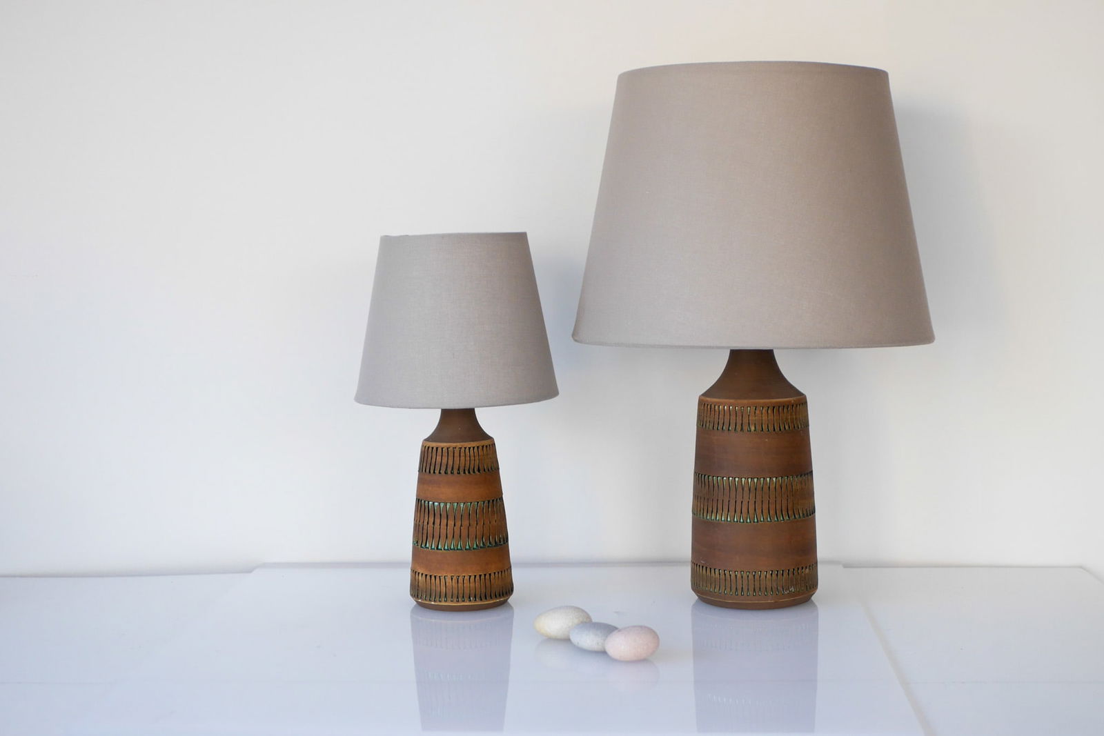 Modern Pottery Table Lamps from Anagrius, Set of 2 - 10