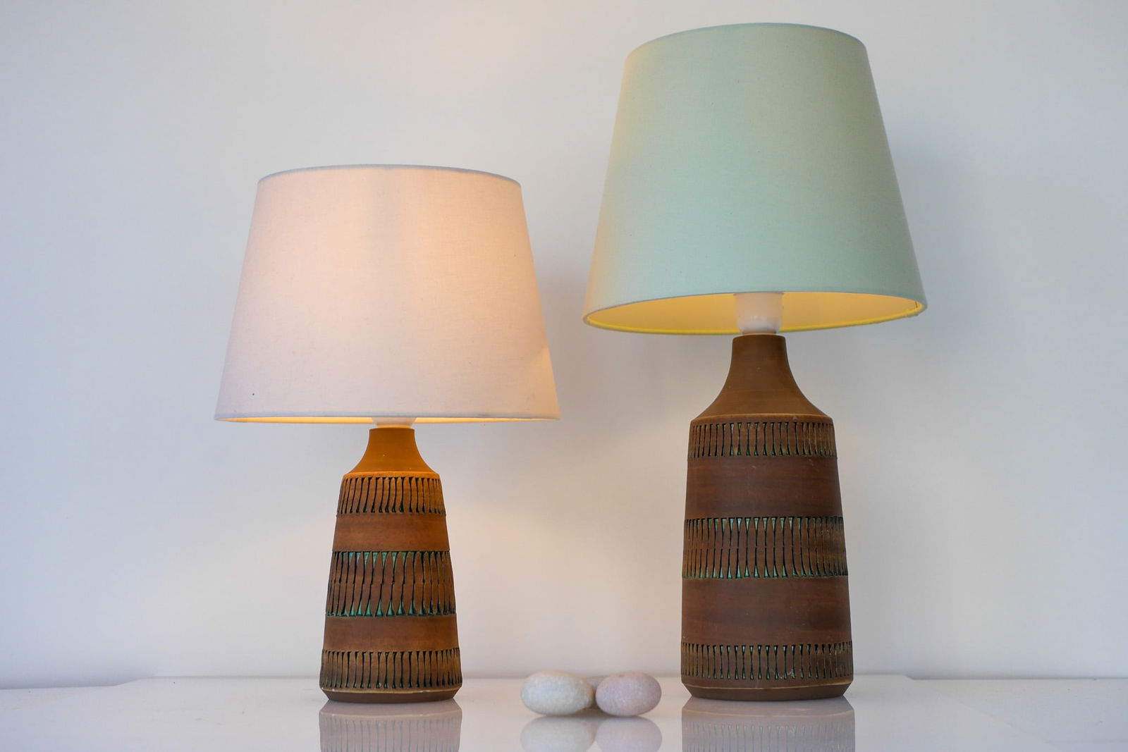 Modern Pottery Table Lamps from Anagrius, Set of 2 - 5