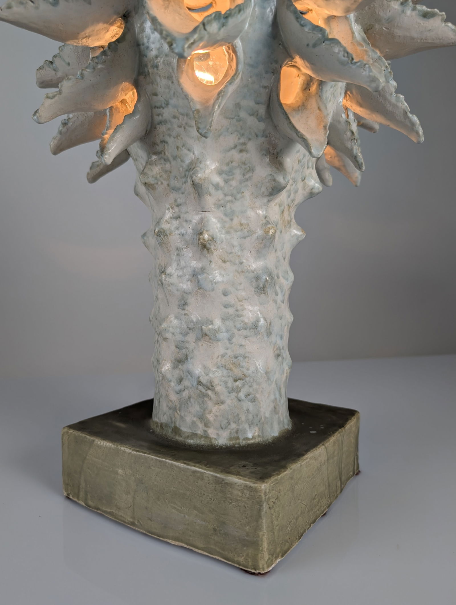 Glazed Ceramic Sculpture Lamp by Birthe Aksby - 10