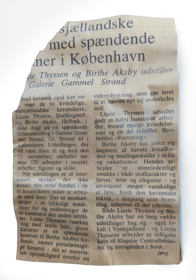 Glazed Ceramic Sculpture Lamp by Birthe Aksby - 15