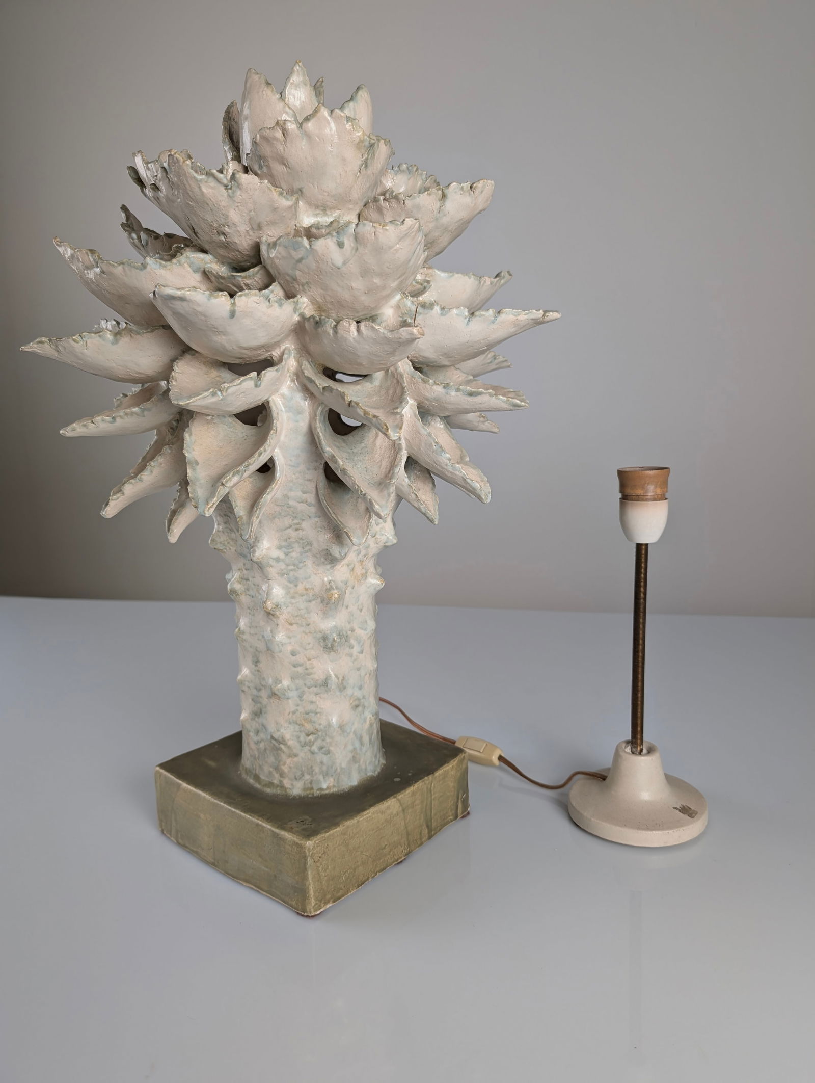 Glazed Ceramic Sculpture Lamp by Birthe Aksby - 4