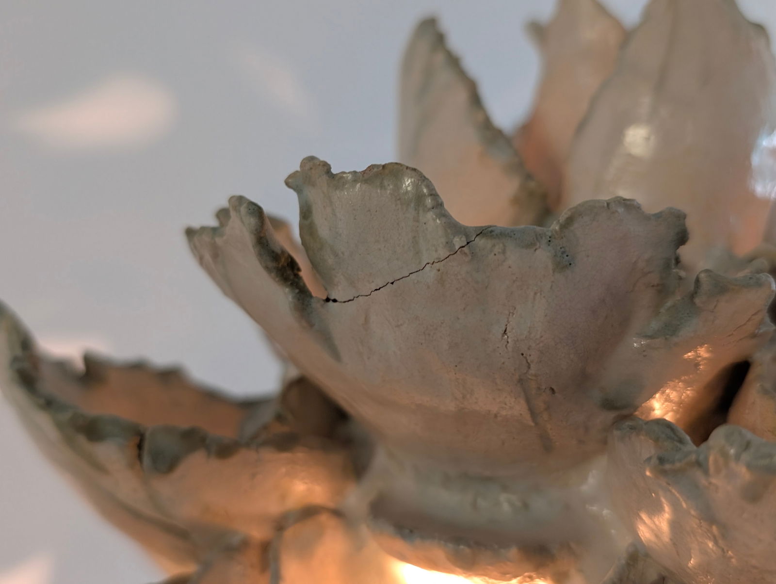 Glazed Ceramic Sculpture Lamp by Birthe Aksby - 8