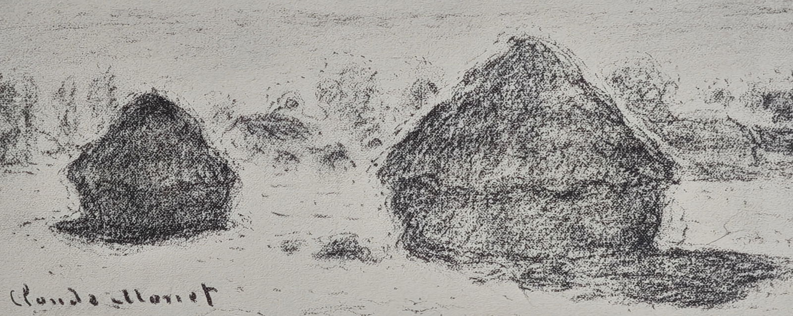After Claude Monet, Haystacks, 1918, Lithograph - 3