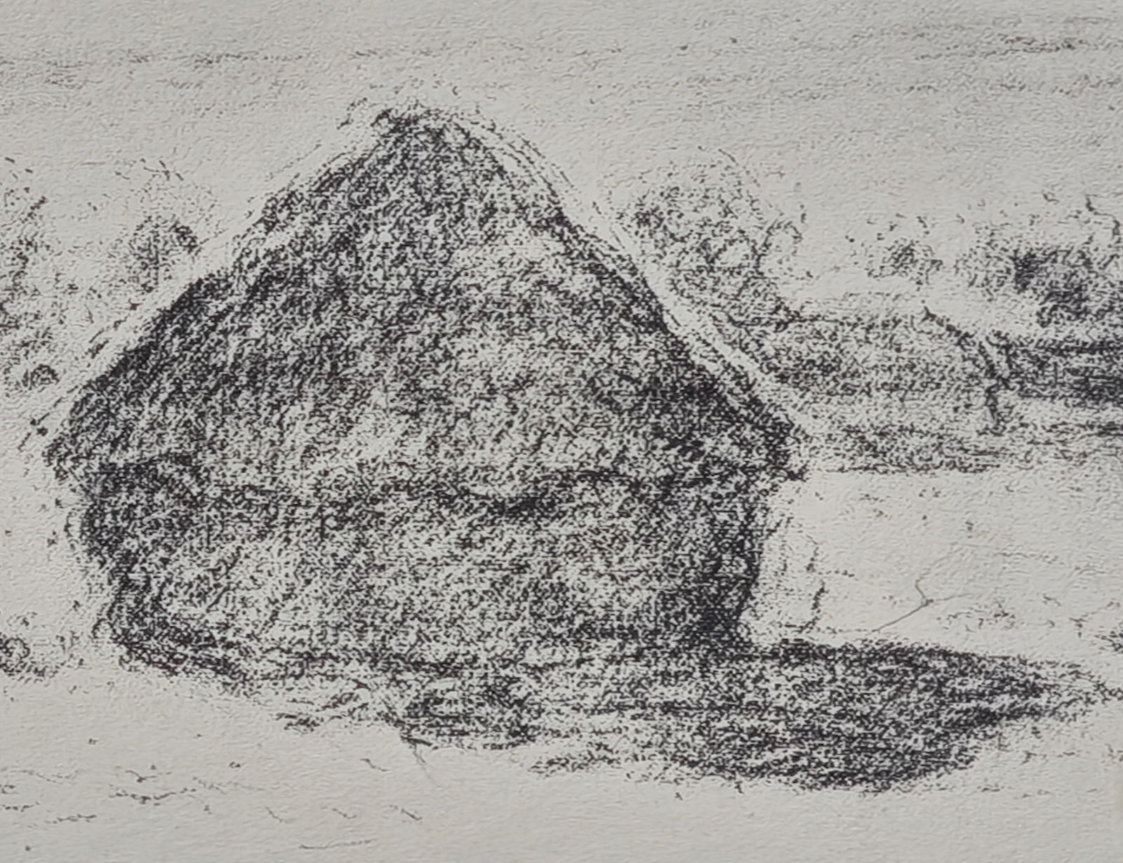After Claude Monet, Haystacks, 1918, Lithograph - 5