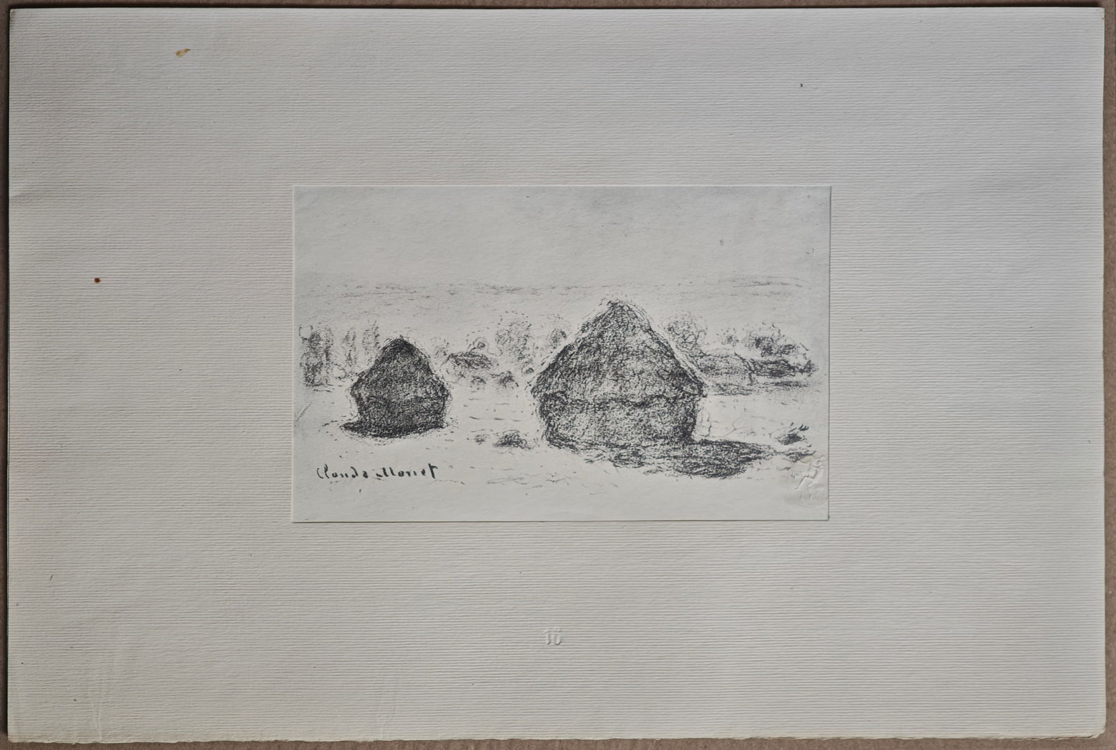 After Claude Monet, Haystacks, 1918, Lithograph - 7