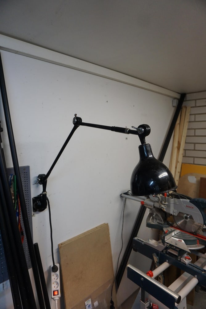 Vintage Industrial Articulated Wall Lamp, 1950s - 3