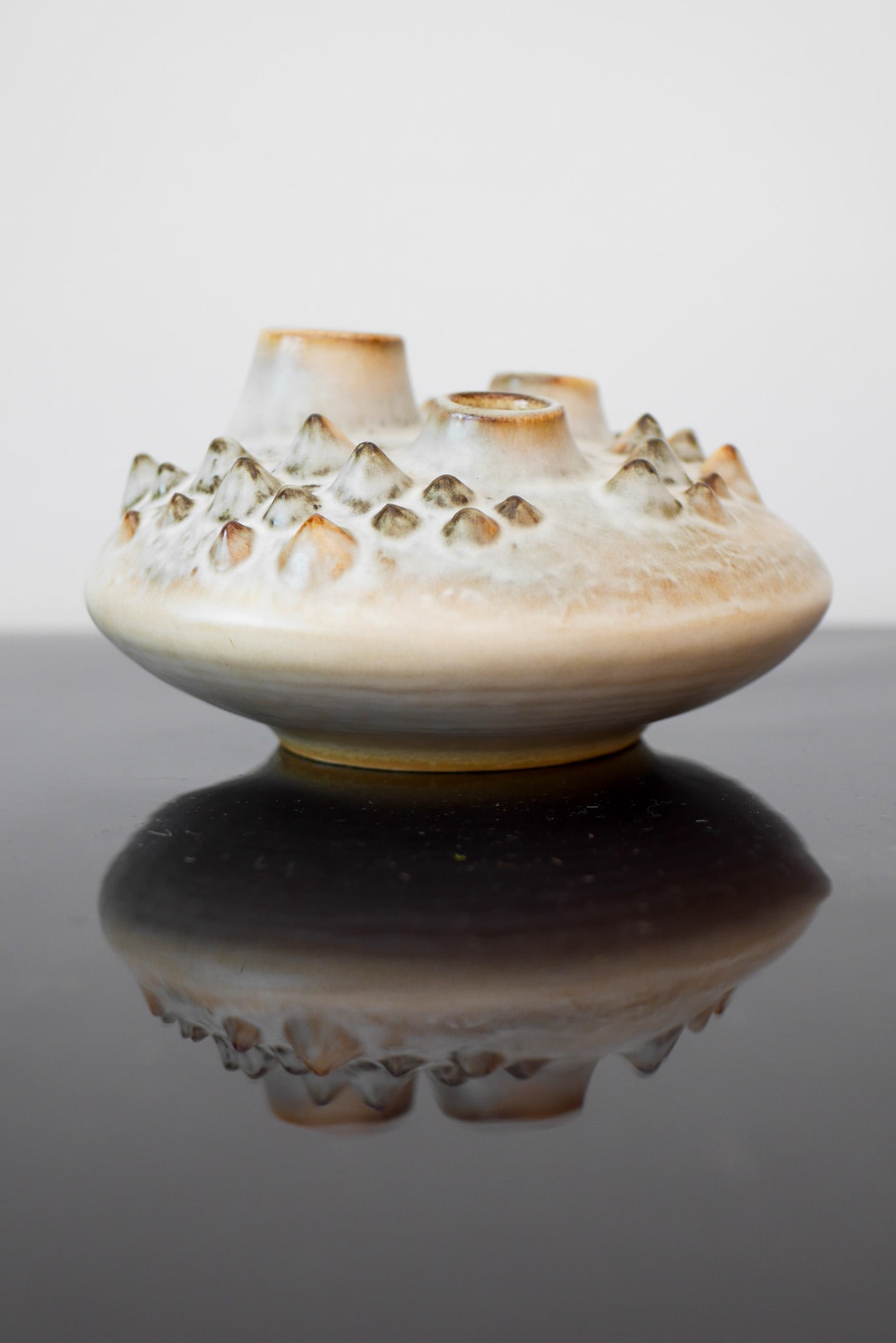 Danish Modern Art Pottery Vase from Söholm, 1960s - 11