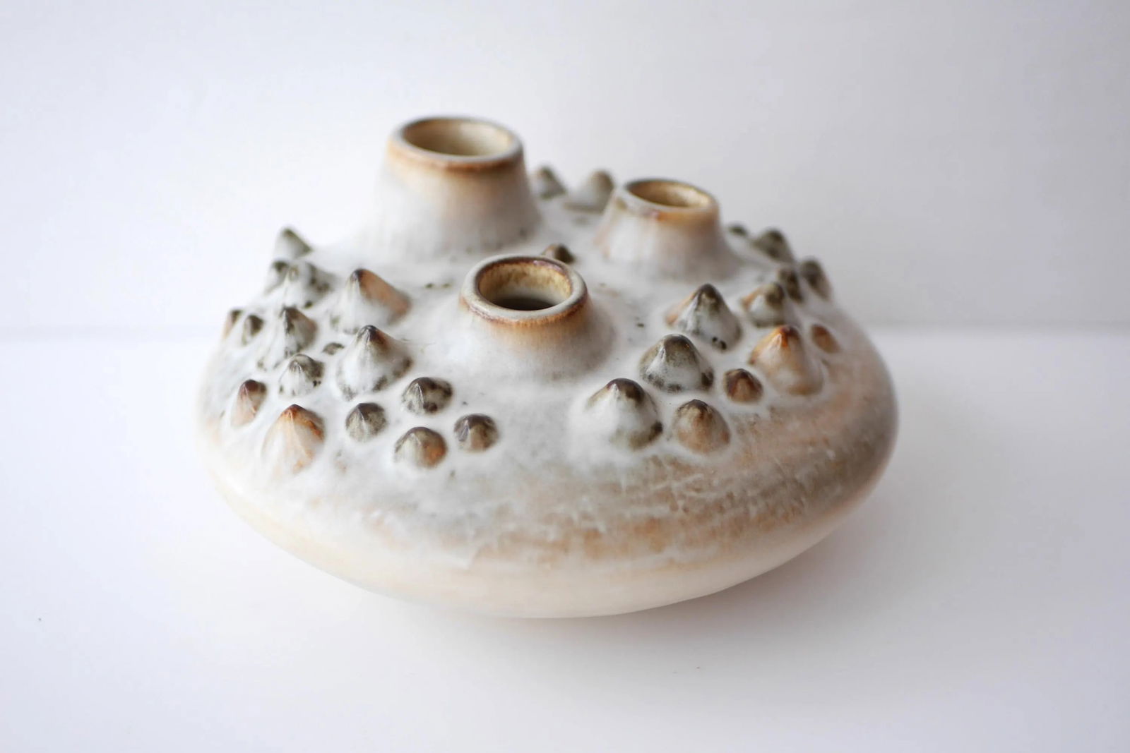 Danish Modern Art Pottery Vase from Söholm, 1960s - 2