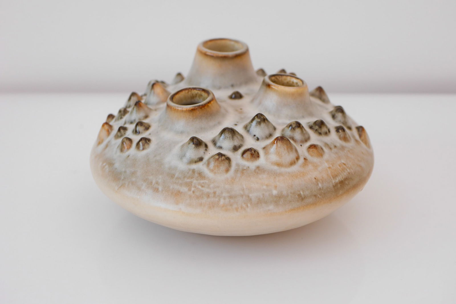 Danish Modern Art Pottery Vase from Söholm, 1960s - 4