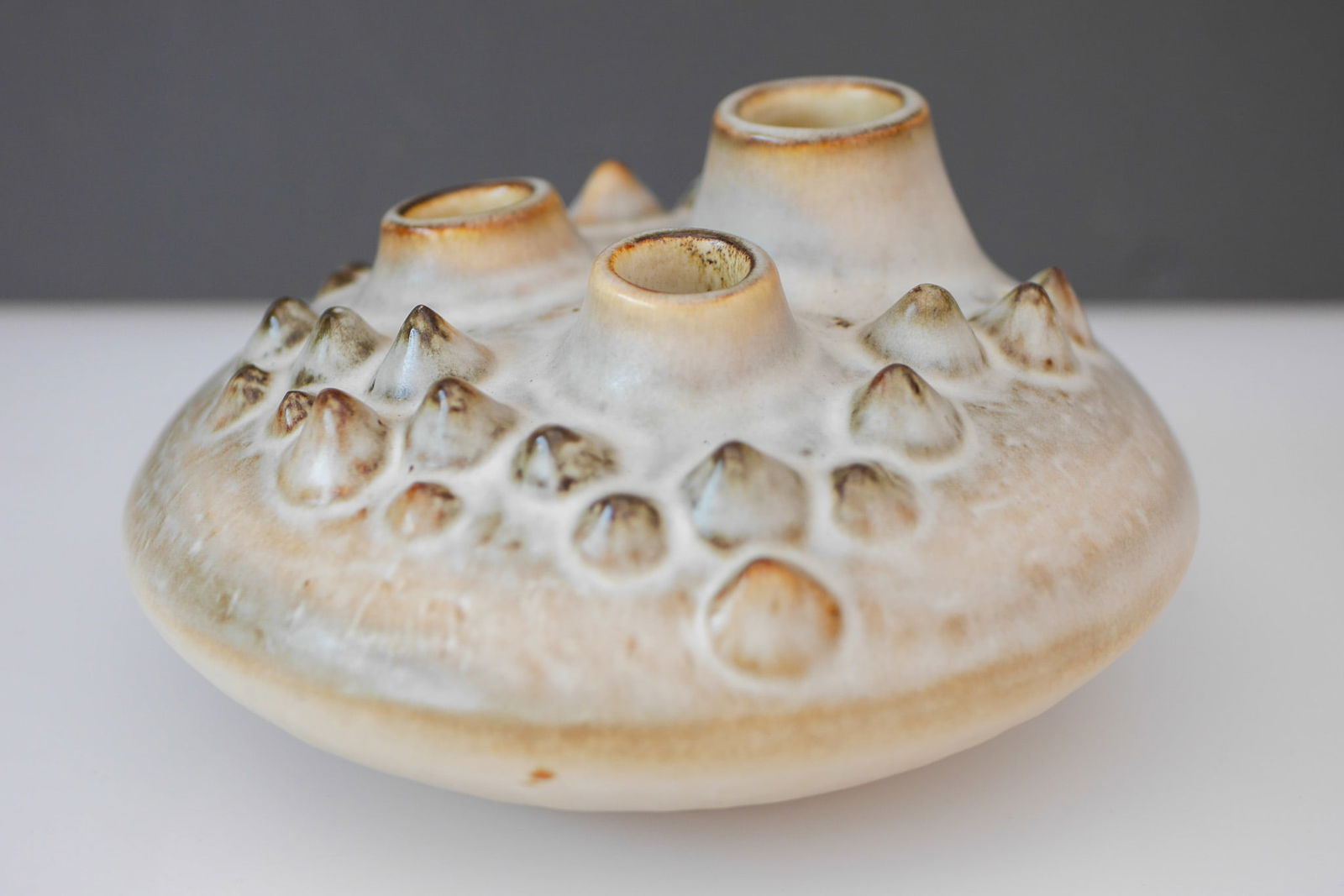 Danish Modern Art Pottery Vase from Söholm, 1960s - 5