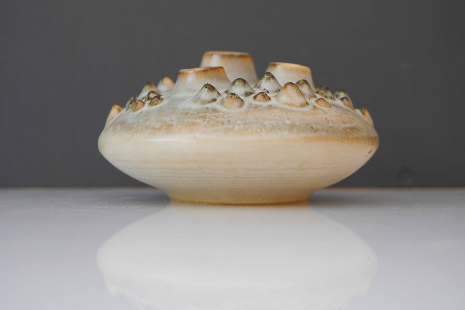 Danish Modern Art Pottery Vase from Söholm, 1960s - 6