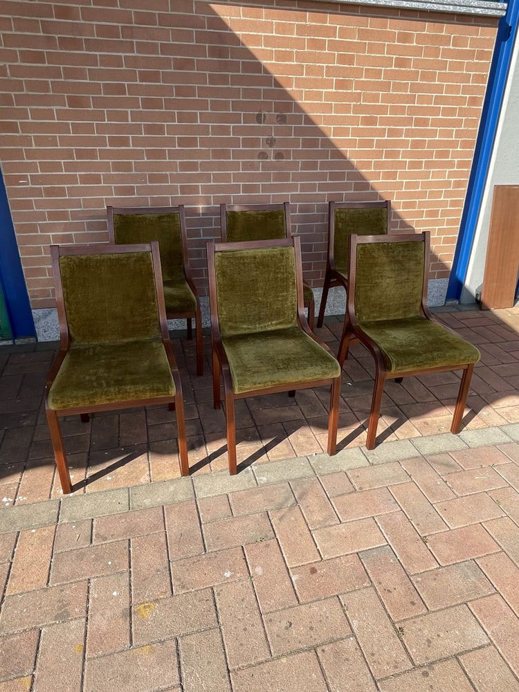 Chairs by V. Gregotti & Giotto Stopppino, Set of 6 - 5