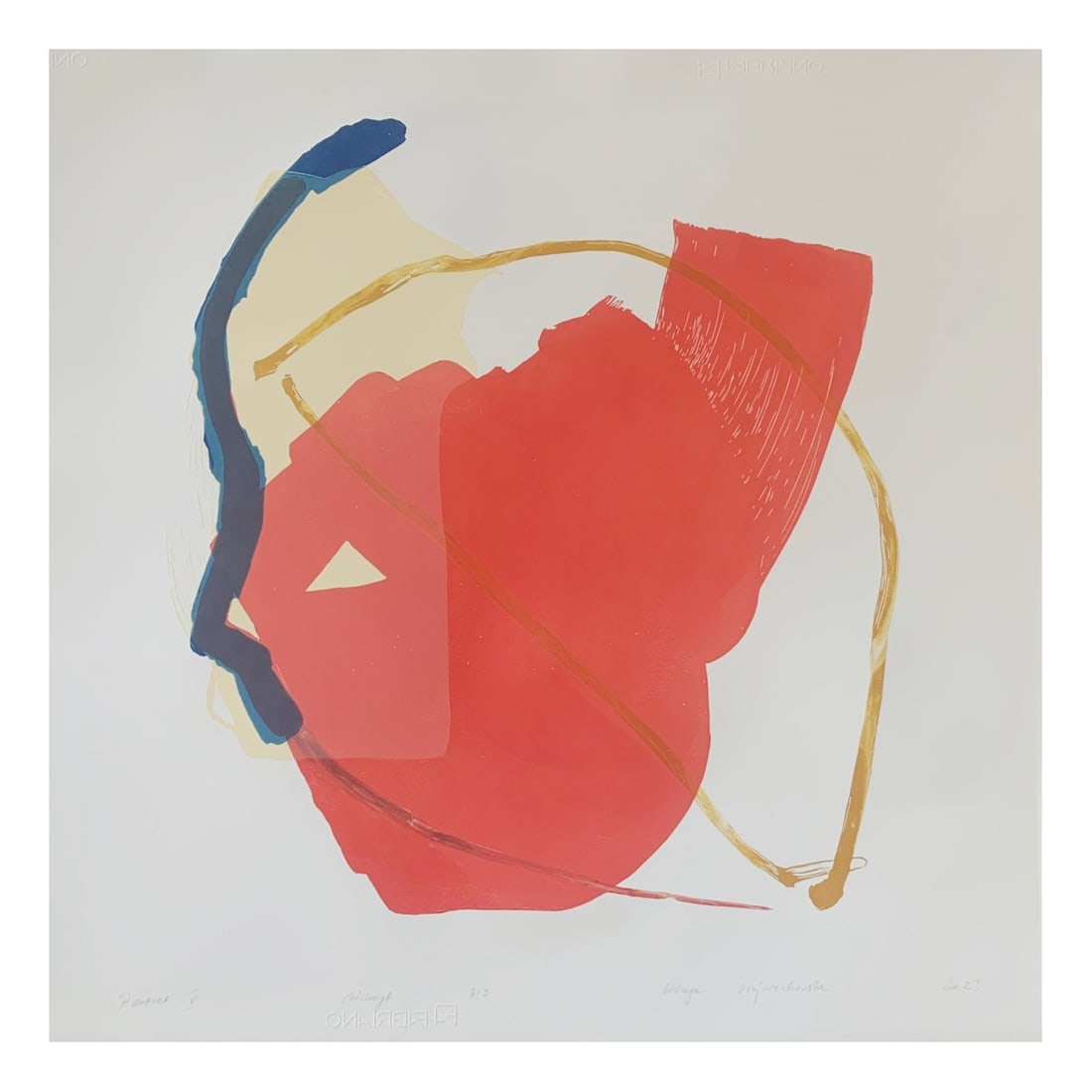 Kinga Wojciechowska, Portrait, 2023, Linocut & Paper: Kinga Wojciechowska is a visual artist who graduated from the Faculty of Graphics and Painting at the Władysław Strzemiński Academy of Fine Arts in Łódź. She obtained