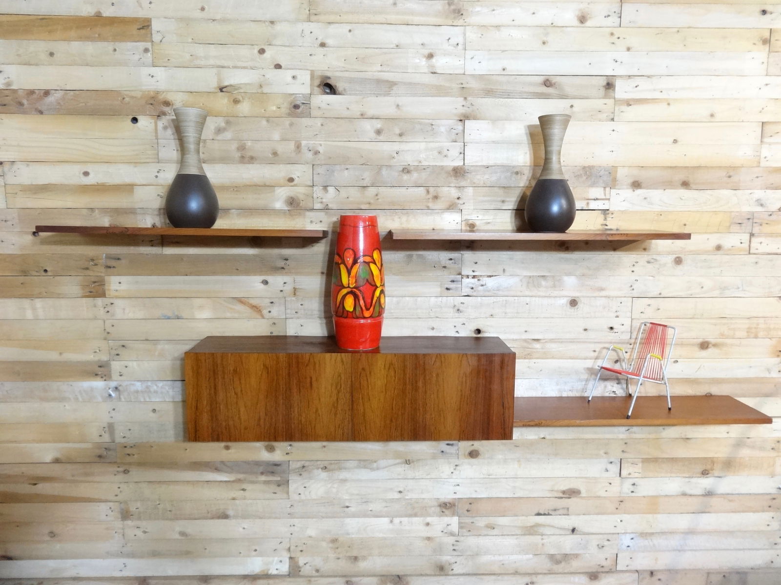 Rosewood Wall System from Banz Bord, Set of 4 - 2