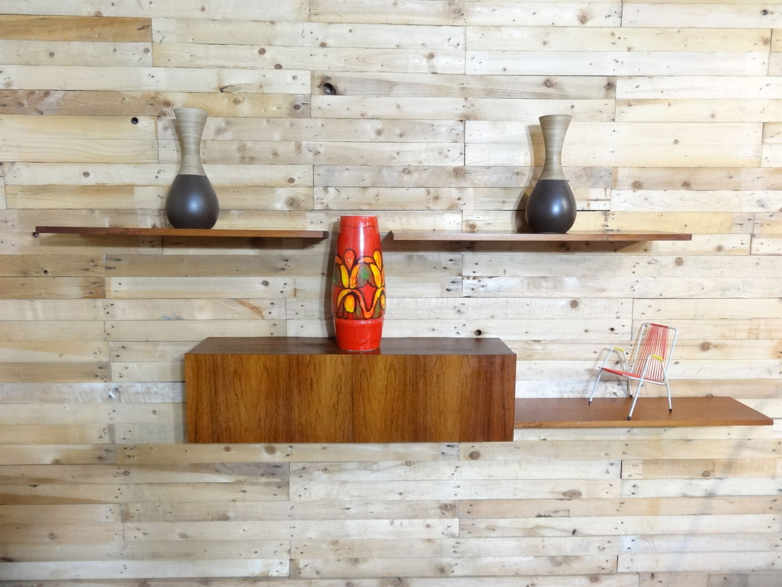 Rosewood Wall System from Banz Bord, Set of 4 - 3