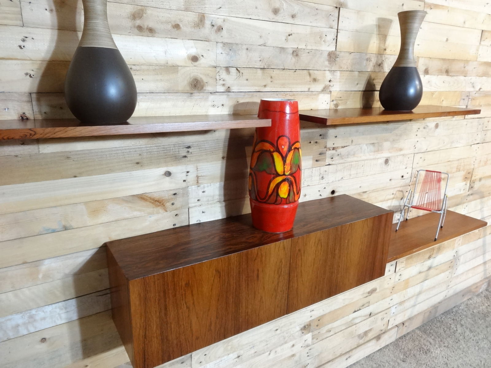 Rosewood Wall System from Banz Bord, Set of 4 - 4