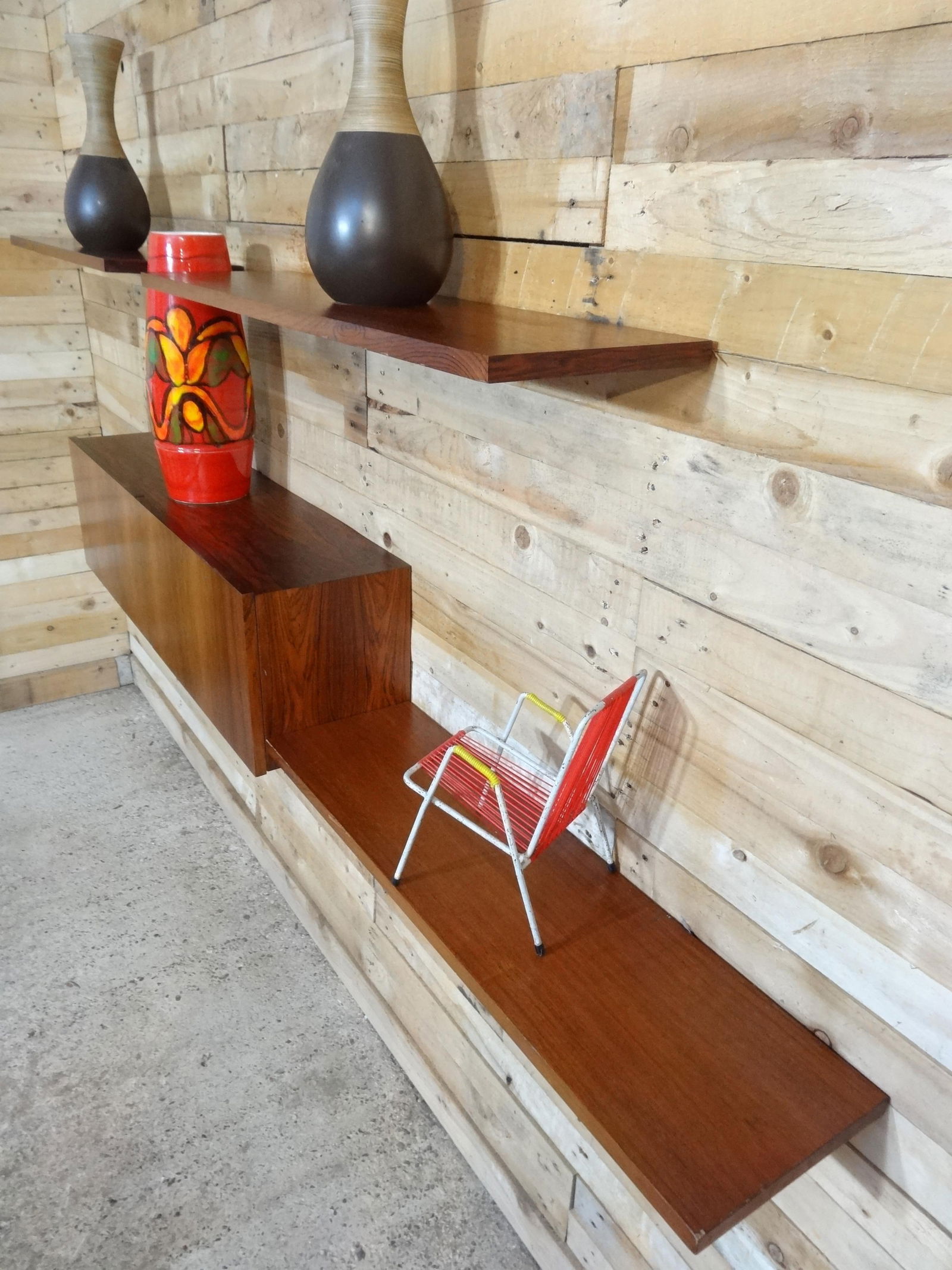 Rosewood Wall System from Banz Bord, Set of 4 - 7