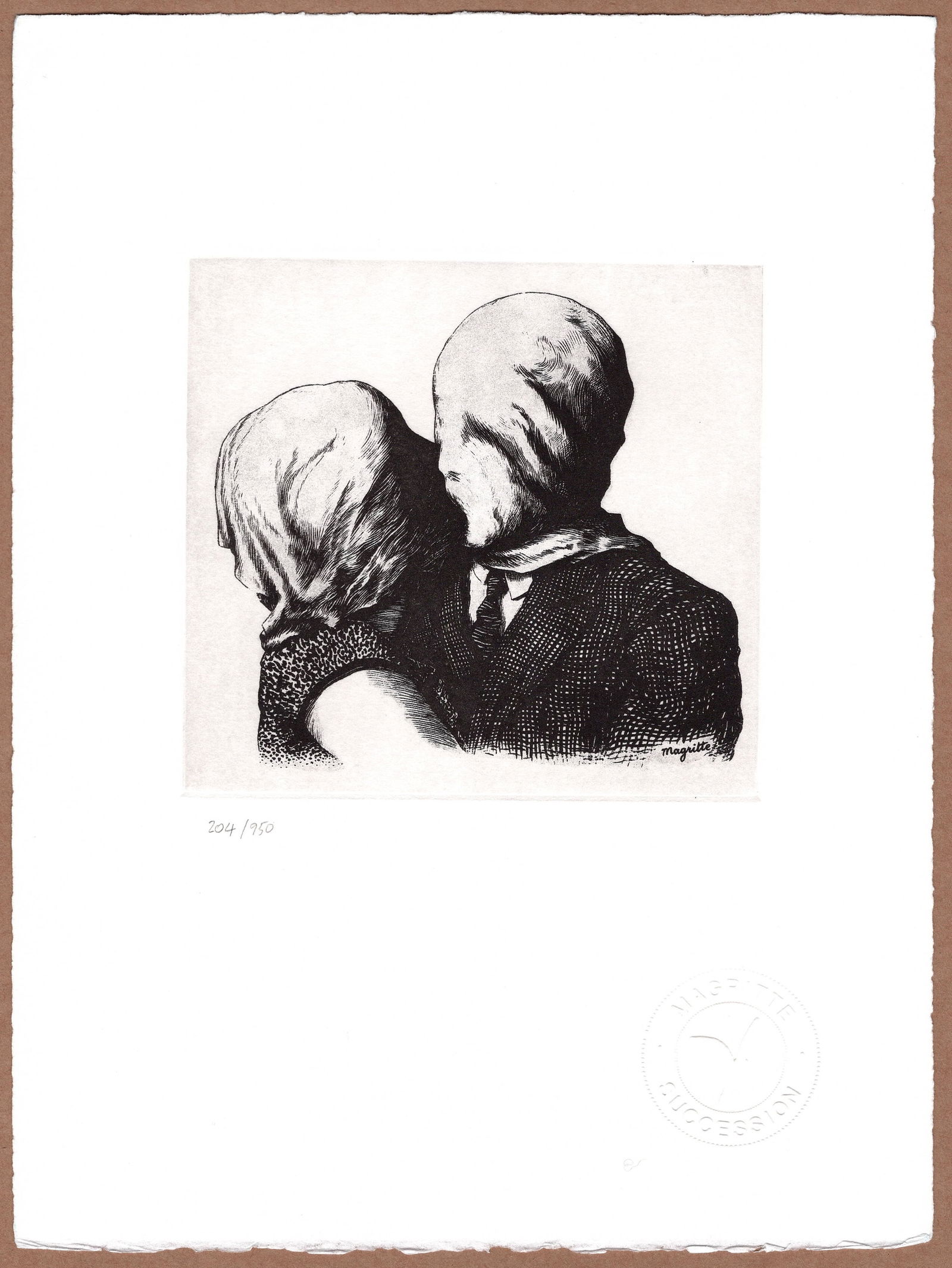 René Magritte, Les Amants The Lovers, 2003, Paper - 5