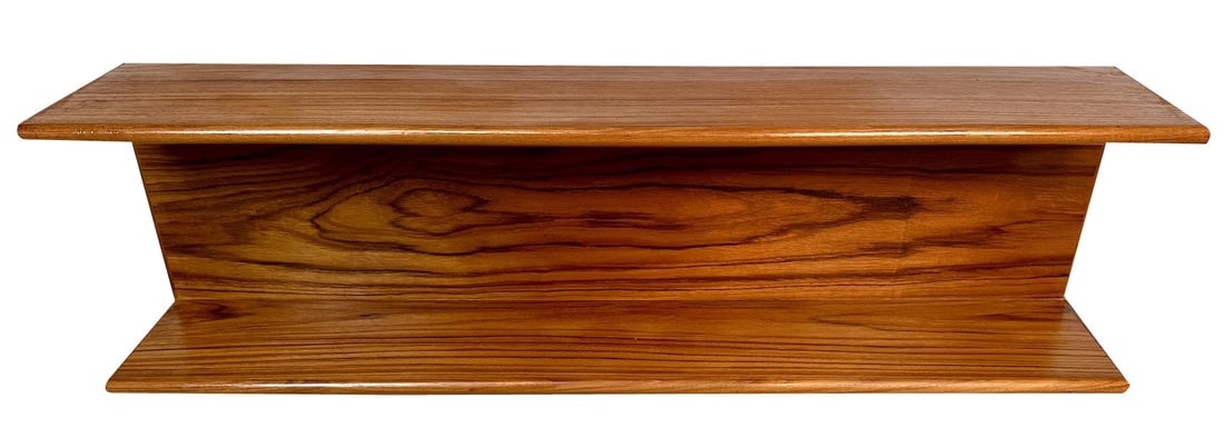 Minimalist Teakwood Wall Shelf, Germany, 1960s (1 of 20)