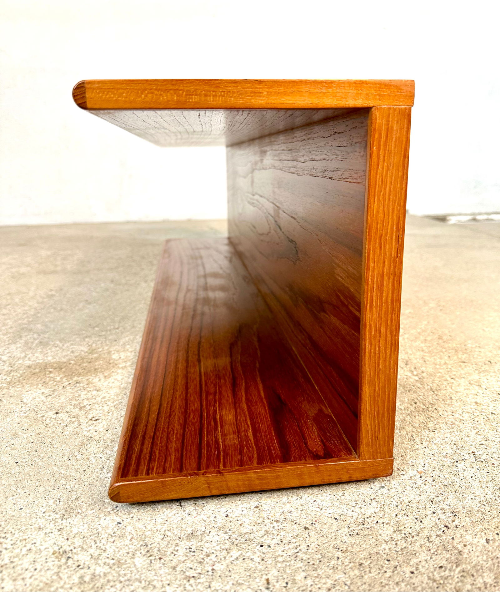 Minimalist Teakwood Wall Shelf, Germany, 1960s - 4