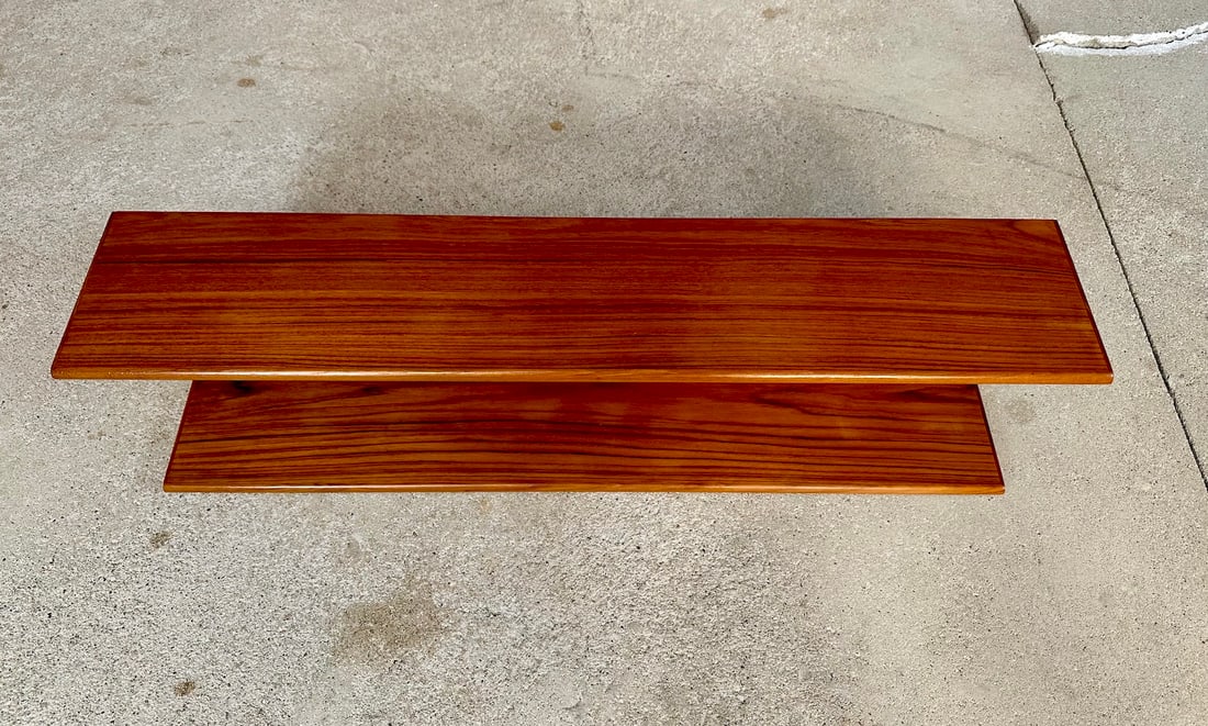 Minimalist Teakwood Wall Shelf, Germany, 1960s - 6