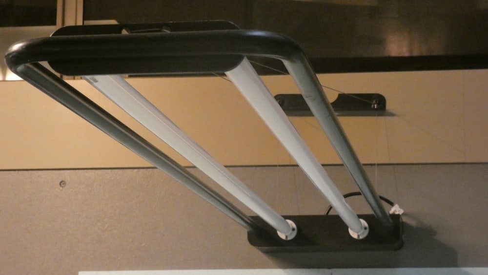 Fluorescent Wall Lamp from Zerbetto, 1980s - 2