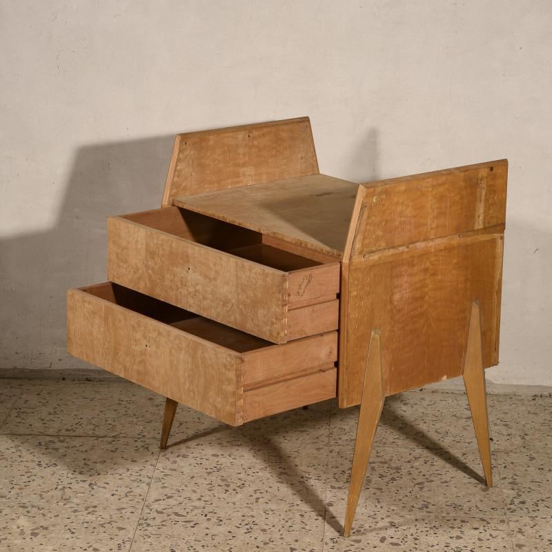 Bedside Cabinet with Drawers, 1970s - 6