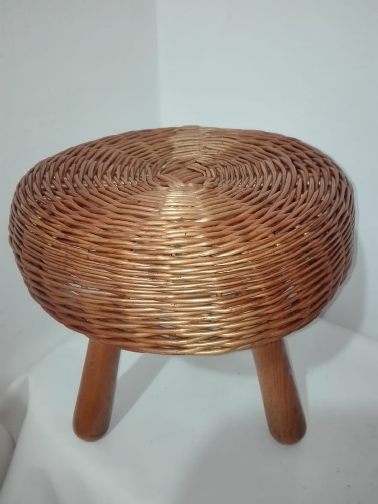 Wicker Stools by Tony Paul, 1950s, Set of 2 - 3