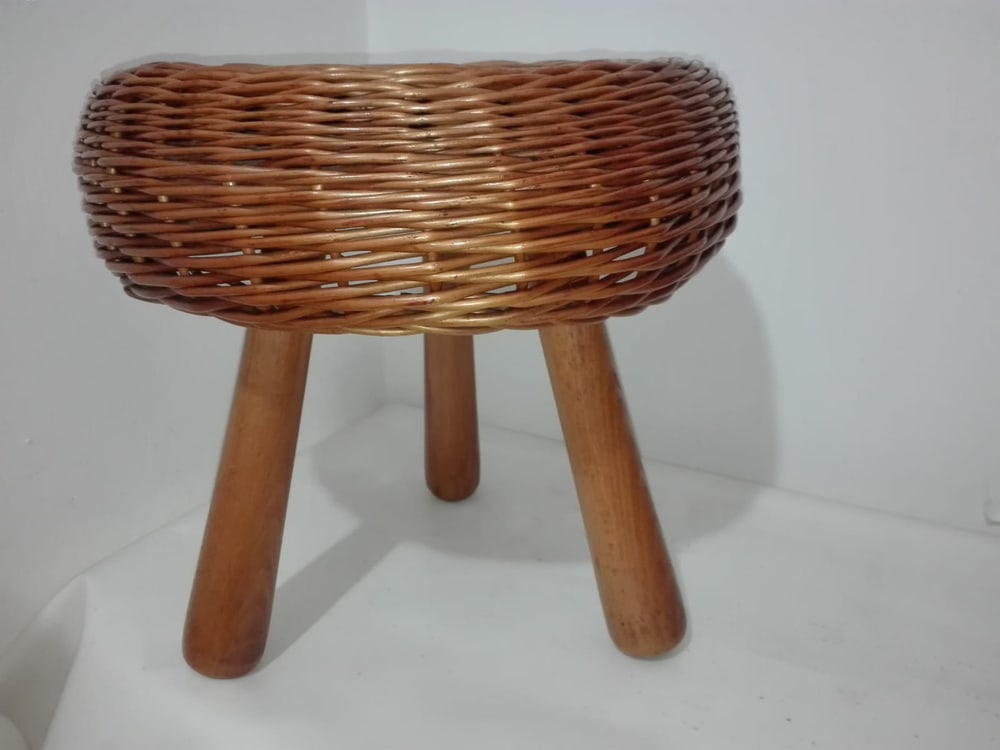 Wicker Stools by Tony Paul, 1950s, Set of 2 - 4