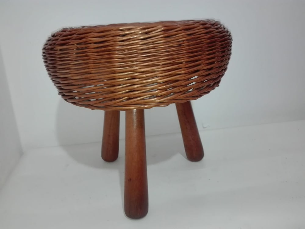 Wicker Stools by Tony Paul, 1950s, Set of 2 - 5