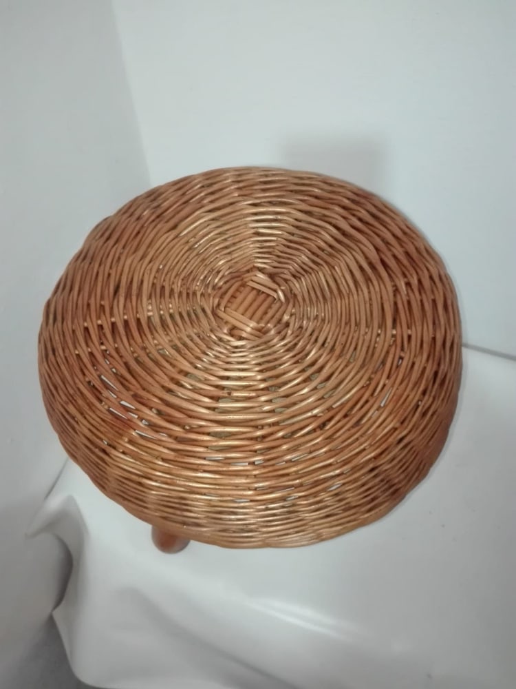 Wicker Stools by Tony Paul, 1950s, Set of 2 - 6