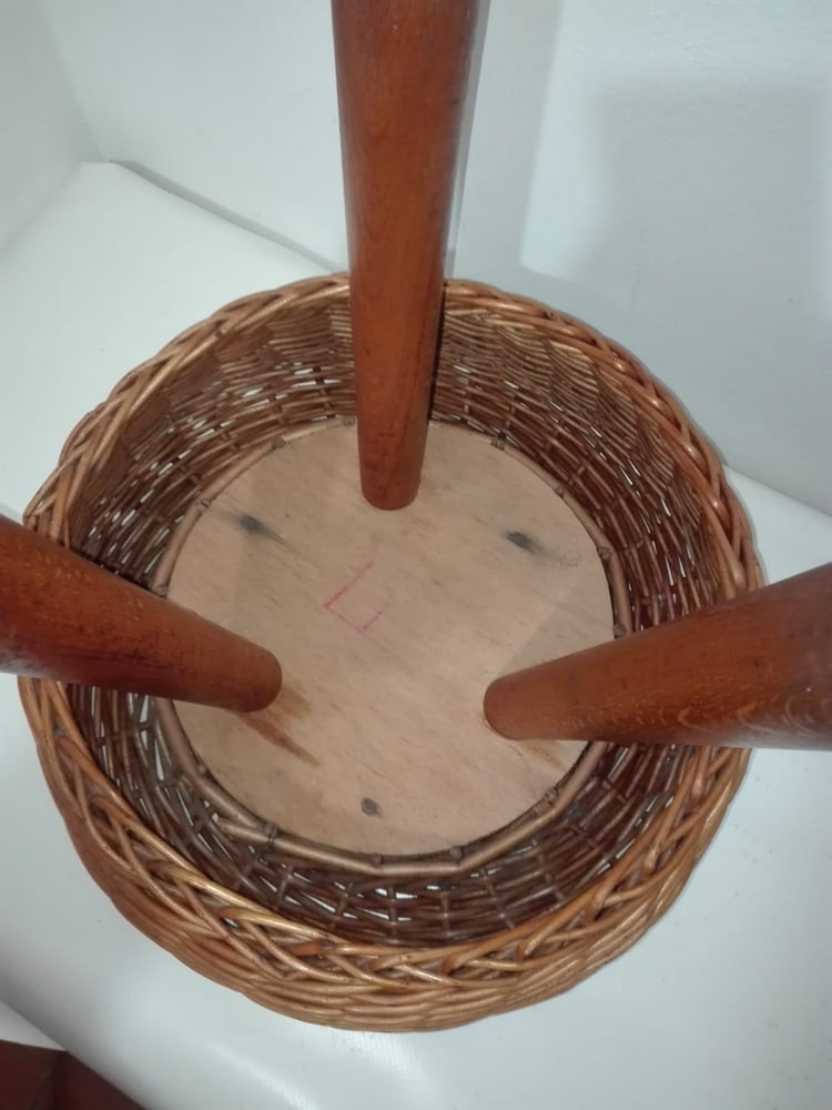 Wicker Stools by Tony Paul, 1950s, Set of 2 - 7