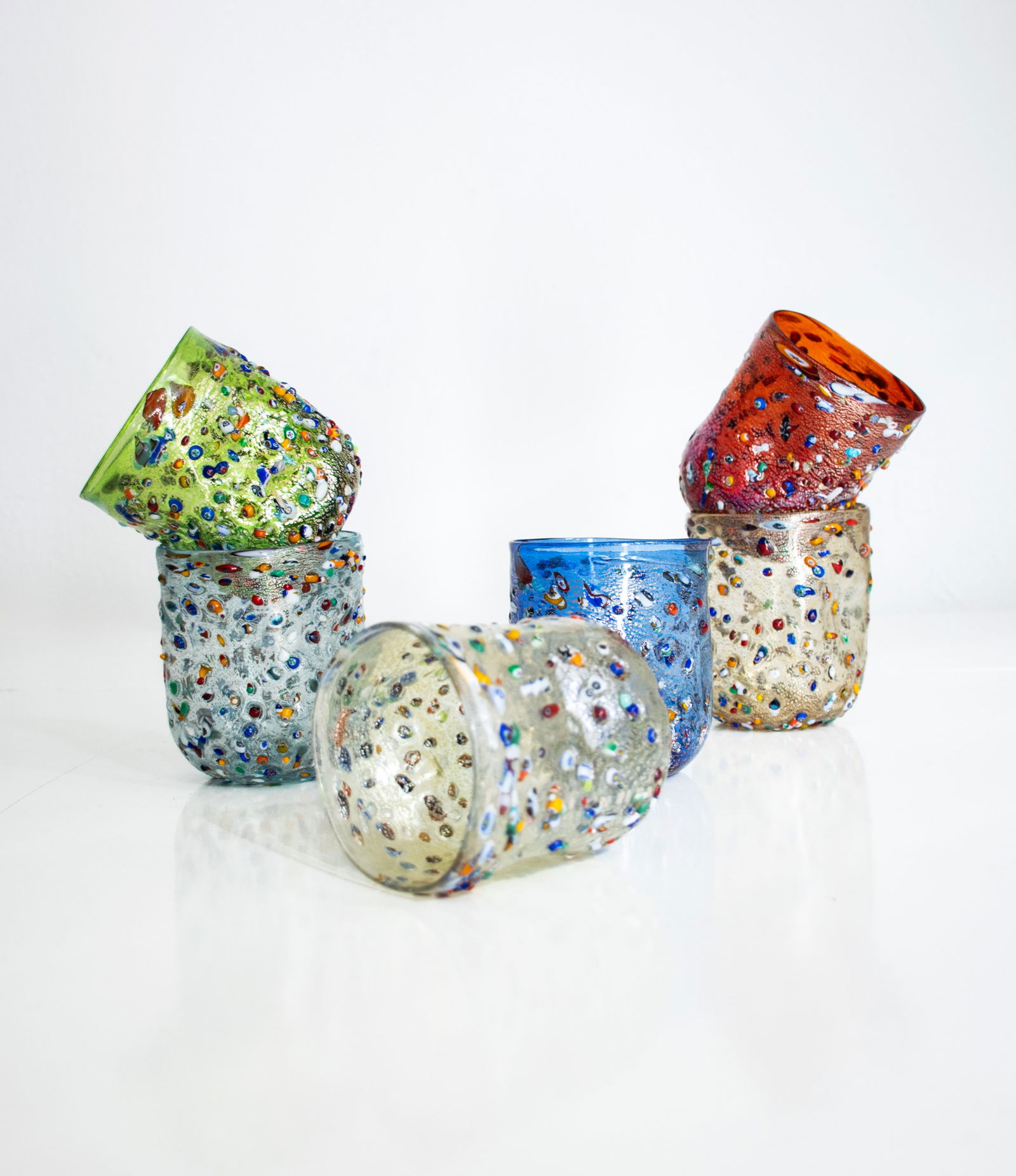 Murano Glasses by Verres for Ribes, 2010, Set of 6 - 12